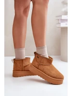 Nízké Sněhule Na Platformě Big Star model 21676190 Camel - Big Star Shoes Nízké Sněhule Na Platformě Big Star model 21676190 Camel - Big Star Shoes