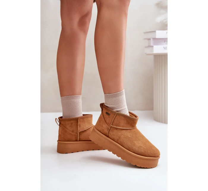 Nízké Sněhule Na Platformě Big Star model 21676190 Camel - Big Star Shoes Nízké Sněhule Na Platformě Big Star model 21676190 Camel - Big Star Shoes