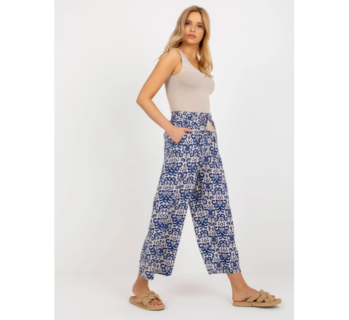 Kalhoty D73770R62237A tmavě modré