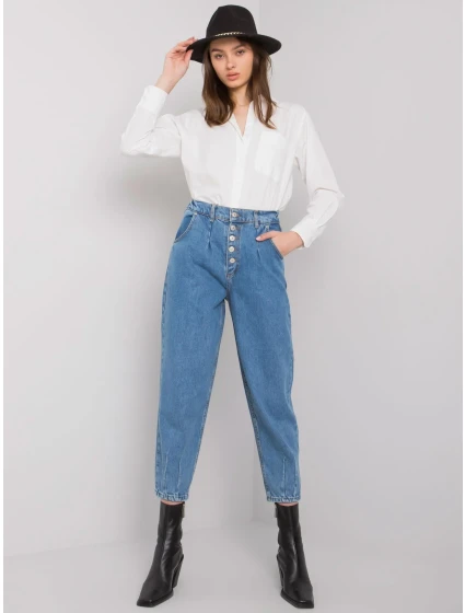 Džínové kalhoty MR SP model 16265132 modrá - FPrice Džínové kalhoty MR SP model 16265132 modrá - FPrice