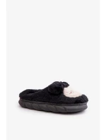 Teplé Kožešinové Pantofle Dámské Černé Jozelinetta Teplé Kožešinové Pantofle Dámské Černé Jozelinetta