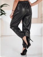 Dámské kožené kalhoty black model 21971110 - Dstreet Dámské kožené kalhoty black model 21971110 - Dstreet
