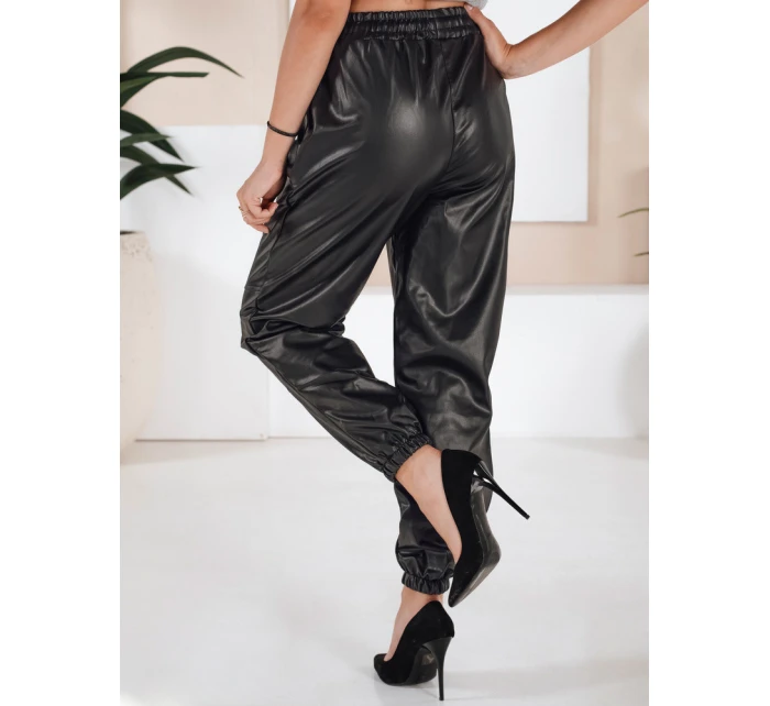 Dámské kožené kalhoty black model 21971110 - Dstreet Dámské kožené kalhoty black model 21971110 - Dstreet