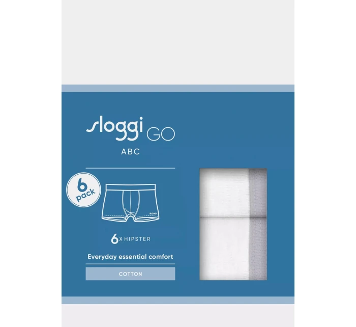 sloggi men GO ABC 2.0 Hipster 6P - WHITE - SLOGGI WHITE - SLOGGI