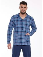 pyžamo model 21143213 S2XL pánské pyžamo na zip - Cornette pyžamo model 21143213 S2XL pánské pyžamo na zip - Cornette