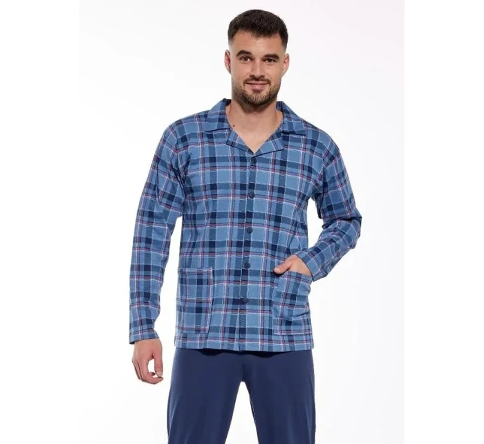 pyžamo model 21143213 S2XL pánské pyžamo na zip - Cornette pyžamo model 21143213 S2XL pánské pyžamo na zip - Cornette