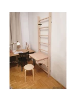 DŘEVĚNÝ ŽEBŘÍK S LAVIČKOU 112