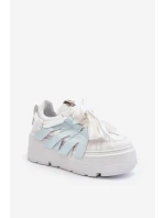 Tenisky S Masivní Platformou Modré Zazoo 2F-7033