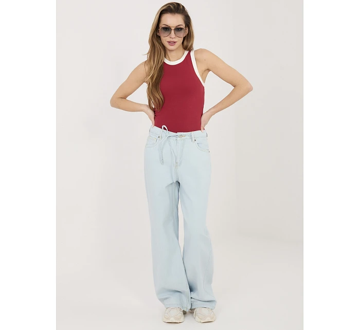 Spodnie model 22041086 jasny niebieski - FPrice Spodnie model 22041086 jasny niebieski - FPrice