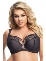 Polovyztužená dámská podprsenka  Černá model 16104704 - Gorsenia