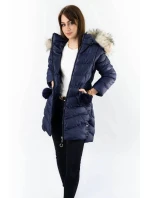 ZIMOWA KURTKA DAMSKA Z  GRANATOWA model 21241952 - SPEED.A