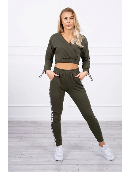 Sada s ozdobnými khaki model 18746082 - K-Fashion
