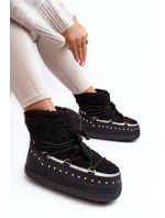 Dámské zateplené zimní sněhule černé model 21637510 - Boto Dámské zateplené zimní sněhule černé model 21637510 - Boto