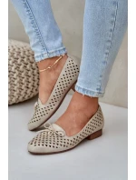 Baletky S Mašlí Eko Kůže Zlaté model 21685236 - Boto