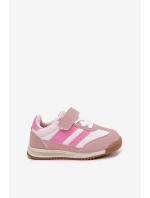 Dětské sneakersy sportovní boty na suchý zip růžové model 21700665 - Boto Dětské sneakersy sportovní boty na suchý zip růžové model 21700665 - Boto
