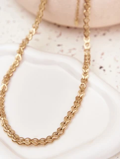 Zlatý náhrdelník ze chirurgické oceli