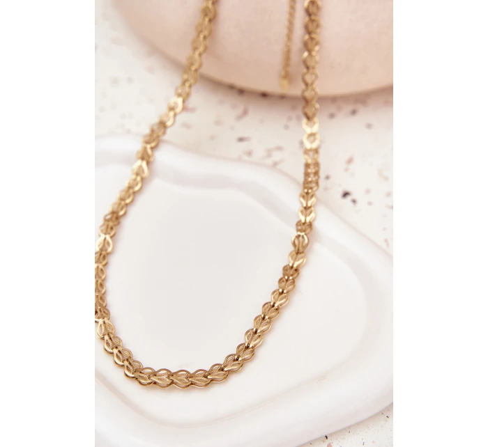 Zlatý náhrdelník ze chirurgické oceli Zlatý náhrdelník ze chirurgické oceli