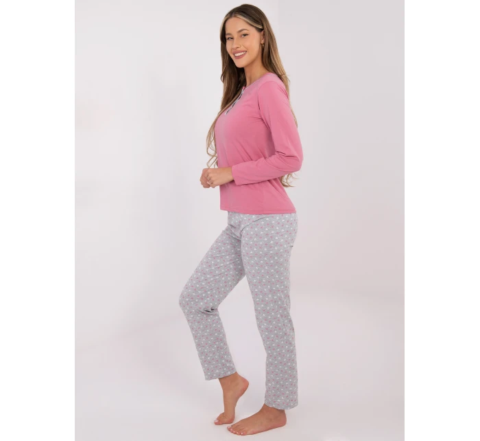 DU PI pyžamo FP 002.87 růžové DU PI pyžamo FP 002.87 růžové