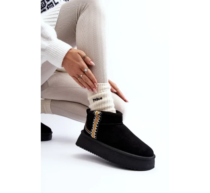 Platforma Sněhule S černým Vzorem Udra