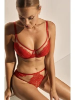 Dámské kalhotky Lou P-1145/3 Červená - Kinga