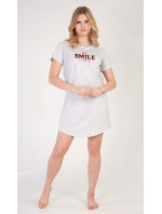 Dámská noční košile s krátkým rukávem model 18598328 Smile - Vienetta