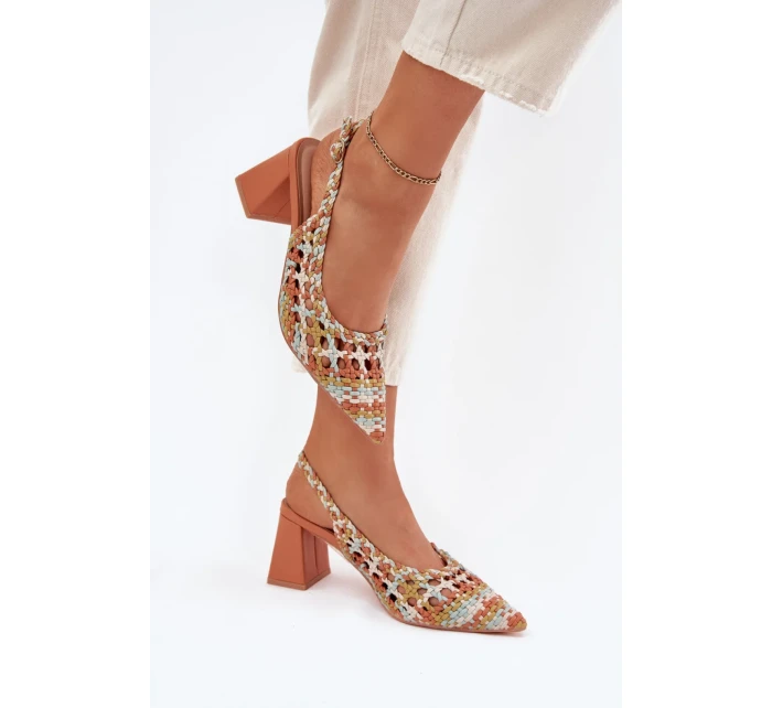 Sandály na podpatku model 214086 Step in style Sandály na podpatku model 214086 Step in style