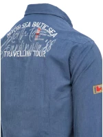 Pánská indigová košile FashionStreet DX2282 Pánská indigová košile FashionStreet DX2282