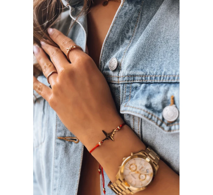 Náramek HEARTBEAT červený FashionStreet LY0086