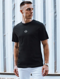 Pánské tričko s potiskem černé FashionStreet RX5458
