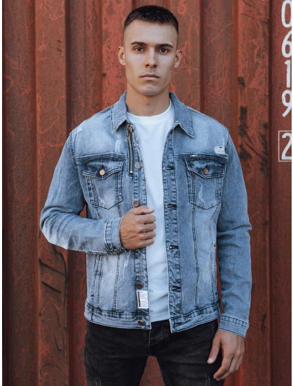 Pánská džínová bunda modrá Dstreet model 21980247 - FashionStreet