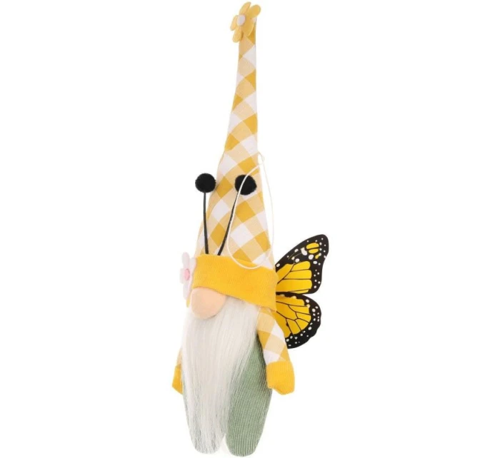 GHOST GNOM MOTHER ŽLUTÁ 25CM JARNÍ DEKORACE dětské