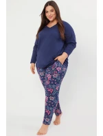 Italian Fashion Folk long length sp. barva:navy blue/print Italian Fashion Folk long length sp. barva:navy blue/print