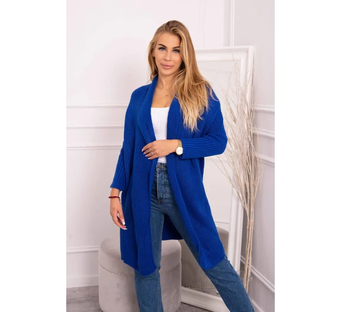 Svetr s netopýřími rukávy chrpově modrý