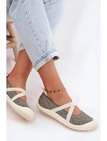 Sportovní baleríny s pásky  Zelené model 22149748 - Artiker