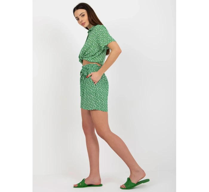 Dámské šortky D73770R62159KA zelená - FPrice Dámské šortky D73770R62159KA zelená - FPrice