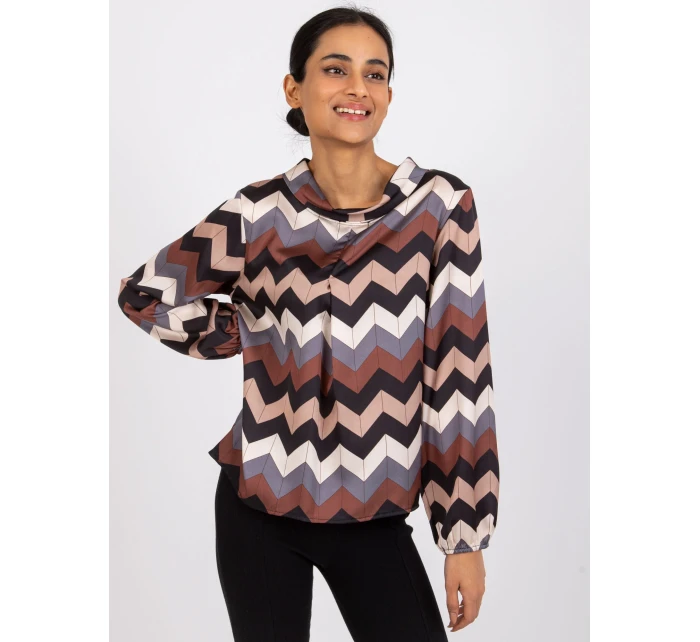 Halenka DHJ BZ 12311.49P černá a béžová Halenka DHJ BZ 12311.49P černá a béžová