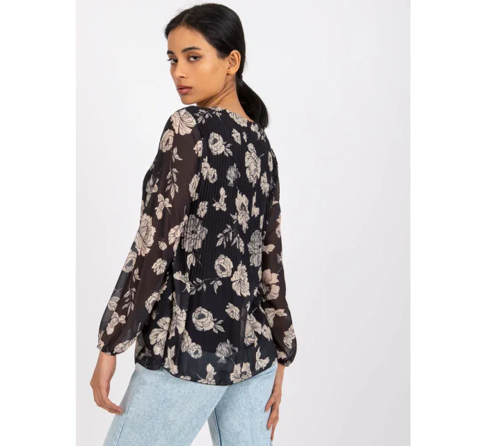 Halenka DHJ BZ 8643 1.37P černá a béžová