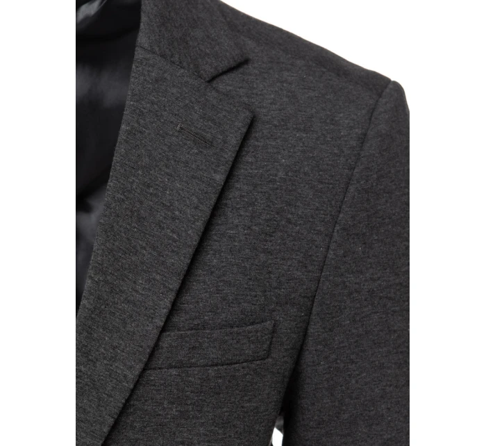 Pánská jednořadá šedá bunda FashionStreet MX0624