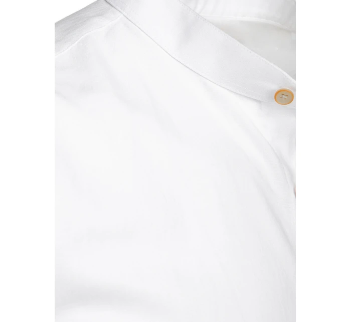 FashionStreet pánská bílá košile s krátkým rukávem KX1051