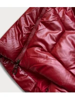 BŁYSZCZĄCA KURTKA ZIMOWA DAMSKA CZERWONA model 21243426 - LHD
