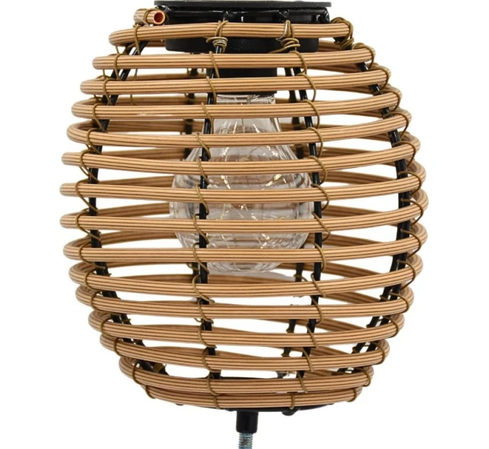 SOLÁRNÍ KULOVÁ LAMPA RATAN HNĚDÁ PROGARDEN