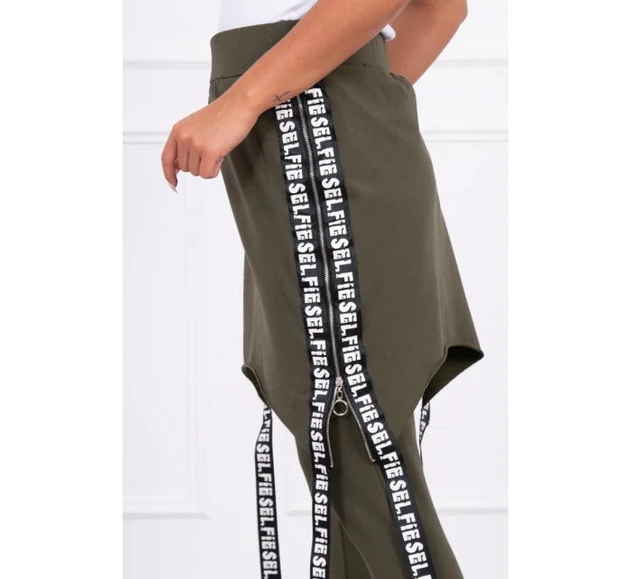 s nápisem khaki model 18743250 - K-Fashion