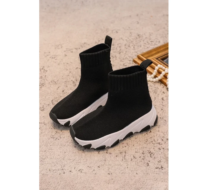 Dětské sportovní ponožky Boty Black and White Zaelin Dětské sportovní ponožky Boty Black and White Zaelin