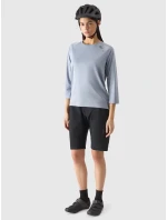 Dámské cyklistické rychleschnoucí tričko s dlouhými rukávy 4F - modré Dámské cyklistické rychleschnoucí tričko s dlouhými rukávy 4F - modré