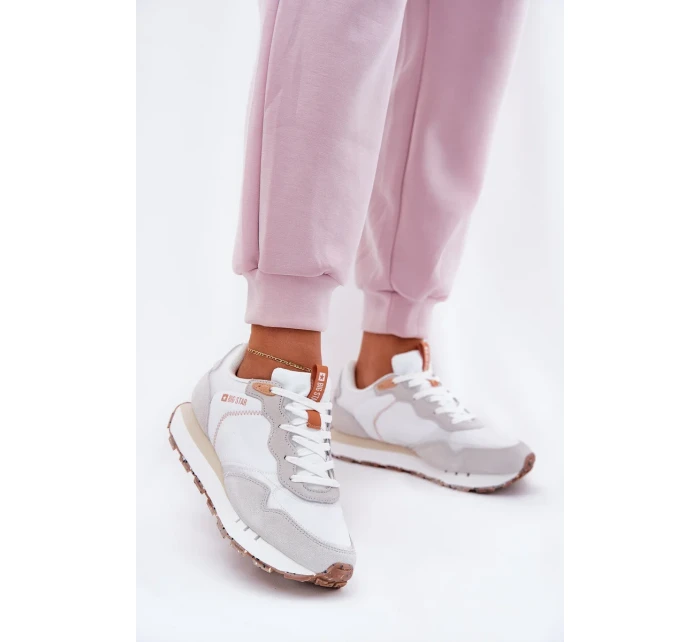 Dámské semišové boty Big Star HI-POLY SYSTEM – béžové