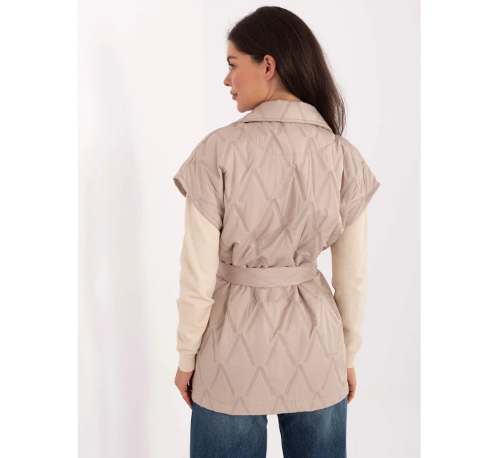 Dámská vesta béžová - Rue Paris Dámská vesta béžová - Rue Paris