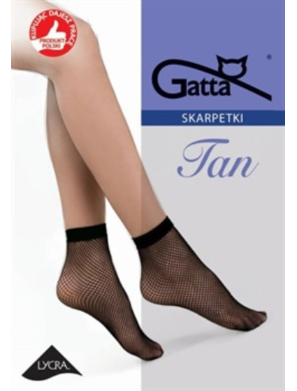 Síťované dámské ponožky "kabaretky"  TAN