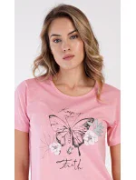 Dámská noční košile s krátkým rukávem Butterfly
