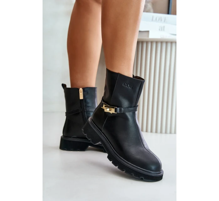 Boty na podpatku model 201759 Step in style Boty na podpatku model 201759 Step in style