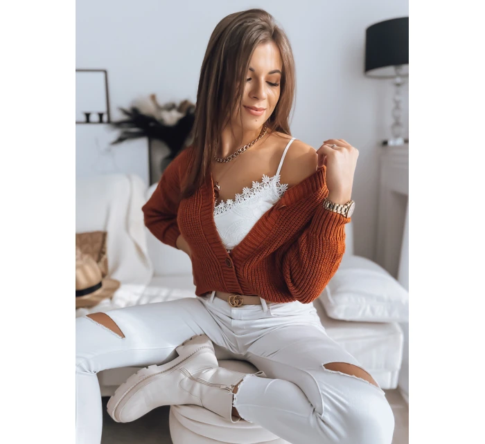 Dámský svetr MINSTRAL červený FashionStreet MY1612